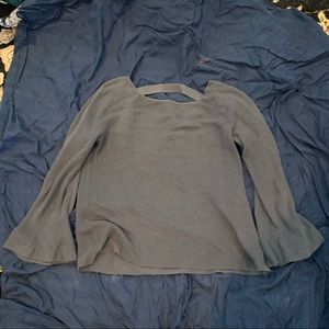 Sweater with bell sleeves